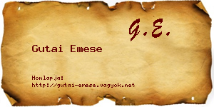 Gutai Emese névjegykártya