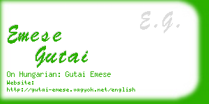 emese gutai business card